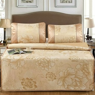 Set lenjerie pat dublu, latime 145cm, Naimeed D4911-Orange, Portocaliu Set lenjerie pat dublu, latime 145cm, Naimeed D4911-Orange, Portocaliu