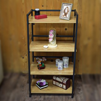 Raft cu 4 polite, Naimeed V4, Negru/Artar Japonez Raft cu 4 polite, Naimeed V4, Negru/Artar Japonez