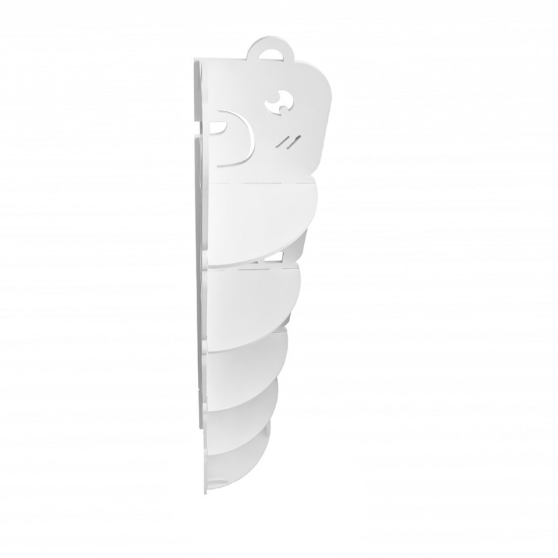 Coltar cu 5 rafturi pentru baie, D155, 21*119,5*22 cm