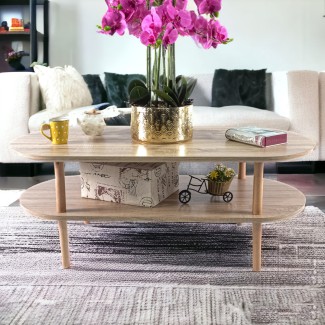 Masuta de cafea, stil modern, inaltime 45cm, Naimeed 612, Salcam Deschis Masuta de cafea, stil modern, inaltime 45cm, Naimeed 612, Salcam Deschis