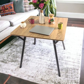 Masa bucatarie, living, blat MDF, Naimeed 9610, Salcam Deschis, 80x80x75cm Masa bucatarie, living, blat MDF, Naimeed 9610, Salcam Deschis, 80x80x75cm