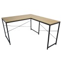 Birou cu cadru metalic, inaltime 75cm, Naimeed D07, Mesteacan Birou cu cadru metalic, inaltime 75cm, Naimeed D07, Mesteacan