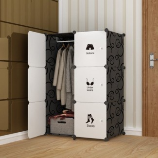 Dulap tip Soldat, Clothes Style, Negru, D2655N Dulap tip Soldat, Clothes Style, Negru, D2655N