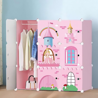 Dulap modular din plastic cu schelet metalic, D2669P, Castle Style Multicolor, 111x111x37 cm Dulap modular din plastic cu schelet metalic, D2669P, Castle Style Multicolor, 111x111x37 cm