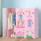 Dulap modular din plastic cu schelet metalic, D2669P, Castle Style Multicolor, 111x111x37 cm