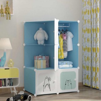 Dulap modular din plastic cu schelet metalic, D3261, culoare Albastru / Alb, 110 x 75 x 37 cm Dulap modular din plastic cu schelet metalic, D3261, culoare Albastru / Alb, 110 x 75 x 37 cm