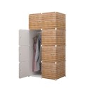Dulap Modular, 8 Usi, Naimeed D3427, Crem, 148x75x37 cm