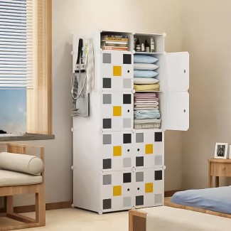 Dulap Modular, 10 Compartimente, D4114, Alb