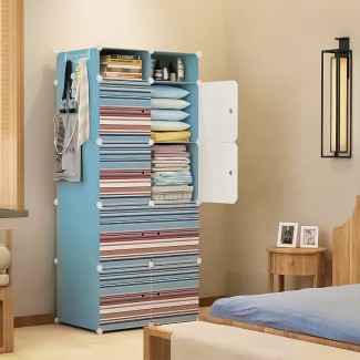 Dulap Modular, 10 Compartimente, D4117, Blue