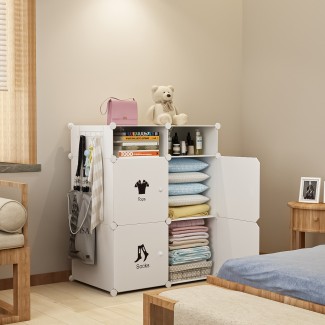 Dulap Modular, 6 Compartimente, D4119, Alb Dulap Modular, 6 Compartimente, D4119, Alb