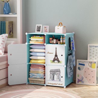 Dulap Modular, 6 Compartimente, D4122, Blue Dulap Modular, 6 Compartimente, D4122, Blue