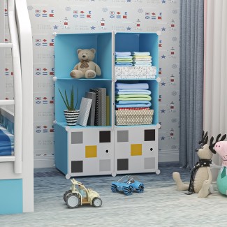 Dulap Modular, 6 Compartimente, D4146, Blue Dulap Modular, 6 Compartimente, D4146, Blue