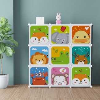 Dulap Modular Copii, 9 Usi, D4391, Alb Dulap Modular Copii, 9 Usi, D4391, Alb