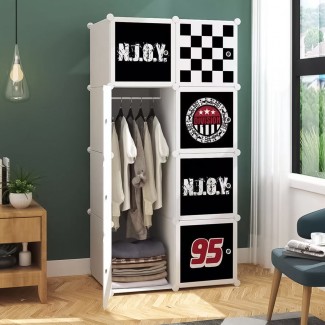 Dulap Modular Copii, 8 Usi, Naimeed D4540, Alb Dulap Modular Copii, 8 Usi, Naimeed D4540, Alb