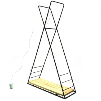 Etajera suspendata, Luminite Led, Negru, Naimeed D55N, 40x25x9cm Etajera suspendata, Luminite Led, Negru, Naimeed D55N, 40x25x9cm