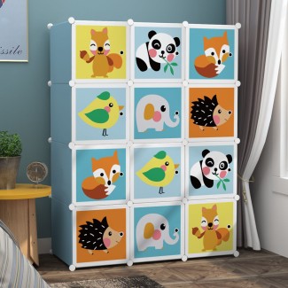 Dulap Modular Copii, 12 Usi, D5802, Albastru Dulap Modular Copii, 12 Usi, D5802, Albastru