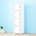 Dulap Modular, 4 Usi, D5815, Alb