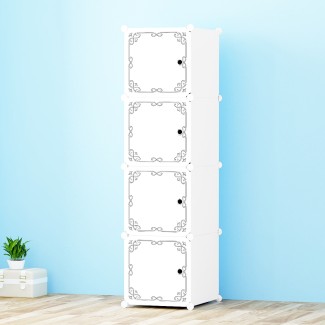 Dulap Modular, 4 Usi, D5815, Alb