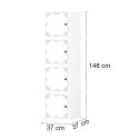 Dulap Modular, 4 Usi, D5815, Alb