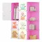 Dulap Modular, camera copii, 8 usi, Naimeed D6601, Roz, 147x110x37 cm