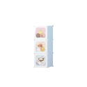 Dulap Modular Copii, 3 Usi, Naimeed D6845, 110x35x35 cm, Alb