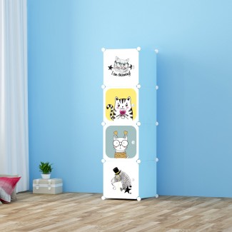 Dulap Modular Copii, 4 Usi, Naimeed D6848, 146x35x35 cm, Albastru Dulap Modular Copii, 4 Usi, Naimeed D6848, 146x35x35 cm, Albastru