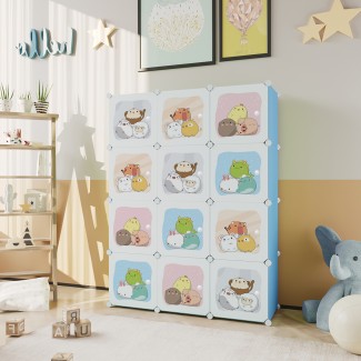 Dulap Modular Copii, 12 Usi, Naimeed D6865, 148x110x37 cm, Albastru Dulap Modular Copii, 12 Usi, Naimeed D6865, 148x110x37 cm, Albastru