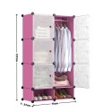 Dulap Modular, 6 Usi, Naimeed D7138, 127x75x37cm, Roz Dulap Modular, 6 Usi, Naimeed D7138, 127x75x37cm, Roz