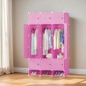 Dulap Modular, 15 Usi, Naimeed, D7144, 197x110x37cm, Roz Dulap Modular, 15 Usi, Naimeed, D7144, 197x110x37cm, Roz