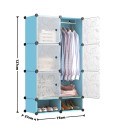 Dulap Modular, 6 Usi, Naimeed D7145, 127x75x37cm, Albastru Dulap Modular, 6 Usi, Naimeed D7145, 127x75x37cm, Albastru