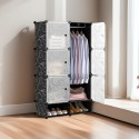 Dulap Modular, 6 Usi, Naimeed D7146, 127x75x37cm, Negru Dulap Modular, 6 Usi, Naimeed D7146, 127x75x37cm, Negru