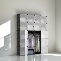 Dulap Modular, 20 Usi, Naimeed D7149, 110x110x37cm, Negru Dulap Modular, 20 Usi, Naimeed D7149, 110x110x37cm, Negru