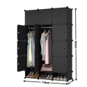 Dulap Modular, 12 Usi, Naimeed D7151, 127x75x37cm, Negru Dulap Modular, 12 Usi, Naimeed D7151, 127x75x37cm, Negru