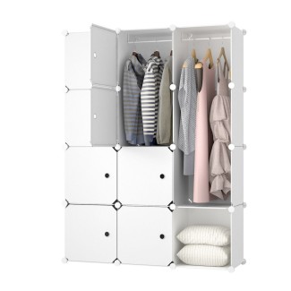 Dulap Modular, Naimeed 12 Usi, D7153, 145x110x37cm , Alb Dulap Modular, Naimeed 12 Usi, D7153, 145x110x37cm , Alb