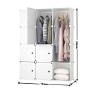 Dulap Modular, Naimeed 12 Usi, D7153, 145x110x37cm , Alb Dulap Modular, Naimeed 12 Usi, D7153, 145x110x37cm , Alb
