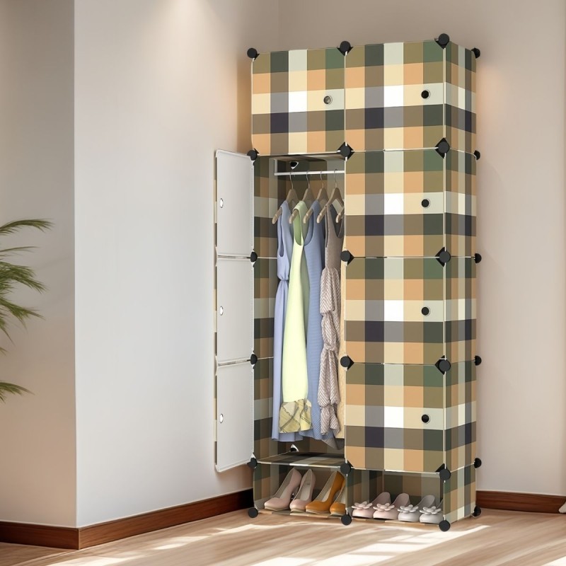 Dulap Modular, 8 Usi, Naimeed D7161, 162x75x37cm , Alb Dulap Modular, 8 Usi, Naimeed D7161, 162x75x37cm , Alb