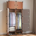 Dulap Modular, 8 Usi, Naimeed D7163, 162x75x37cm, Portocaliu