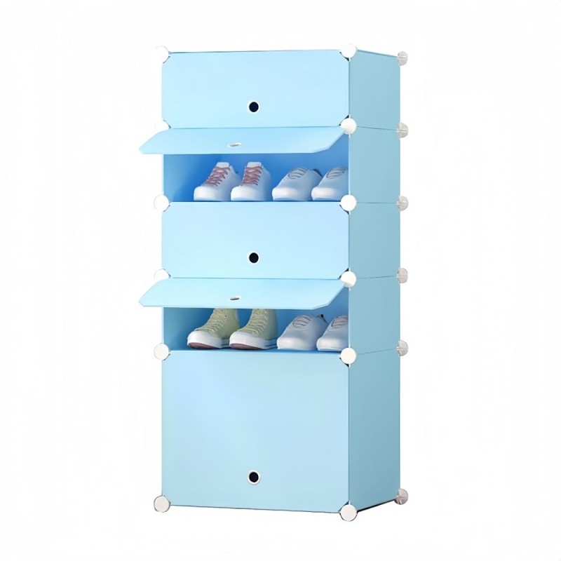 Pantofar Modular, 5 usi, Naimeed D7902, 37x47x108cm, Albastru