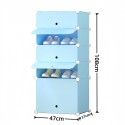 Pantofar Modular, 5 usi, Naimeed D7902, 37x47x108cm, Albastru