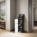 Pantofar Modular, 3 usi, Naimeed D7911, 32x42x125cm, Negru