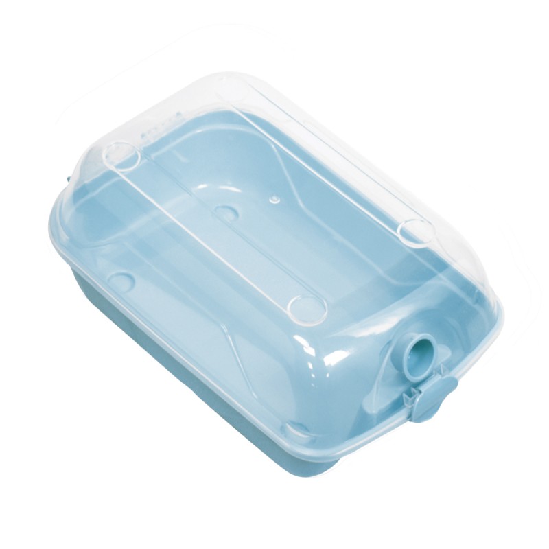 Cutie depozitare pantofi, capac transparent, Naimeed D4528, Turcoaz, M