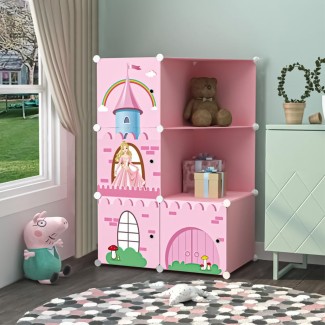 Dulap modular din plastic cu schelet metalic, D3212, Roz Dulap modular din plastic cu schelet metalic, D3212, Roz