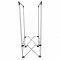 Organizator pentru Haine Pliabil, Naimeed D7716, Suport cu Bara pentru Umerase, Metal, 48x138cm, Argintiu/Negru