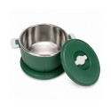 Set Caserole Termice cu Capac, Naimeed D7941, pentru Servire si Pastrarea Temperaturii Alimentelor, Verde, 1.8L + 3.5L + 6L