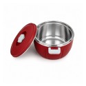 Set Caserole Termice cu Capac, Naimeed D7943, pentru Servire si Pastrarea Temperaturii Alimentelor, Rosu, 1.8L+3.5L+6L Set Caserole Termice cu Capac, Naimeed D7943, pentru Servire si Pastrarea Temperaturii Alimentelor, Rosu, 1.8L+3.5L+6L