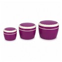 Set Caserole Termice cu Capac, Naimeed D7947, Mov