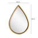 Oglinda Decorativa de Perete, Naimeed D4600G, Auriu, 40x3x60 cm Oglinda Decorativa de Perete, Naimeed D4600G, Auriu, 40x3x60 cm