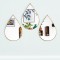 Set 3 Oglinzi Decorative, Naimeed D4604G, Auriu, 19x1x28 cm