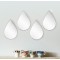 Set 4 Oglinzi Decorative, Naimeed D4605S, Argintiu, 19x1x28 cm