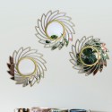 Set 3 Oglinzi Decorative de Perete, Naimeed D4620G, Auriu, Ø25x1 cm Set 3 Oglinzi Decorative de Perete, Naimeed D4620G, Auriu, Ø25x1 cm